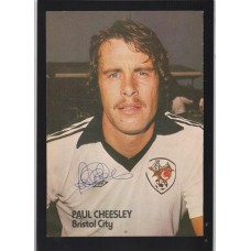 Signed portrait of Paul Cheesley the Bristol City footballer. 
